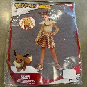 Pokémon girls EEVEE Halloween costume. Size 10-12. Brand new. 4 pieces. Velcro.